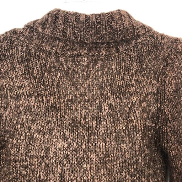 Suzy Shier Brown V-Neck Chunky Sweater Size Small - Picture 7 of 11